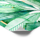 Tropisch bruiloftsfeest bord, tropische bruiloft poster (Hoek)