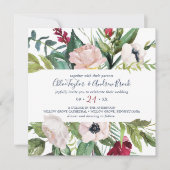 Tropisch bruinesplein huwelijk kaart (Voorkant)