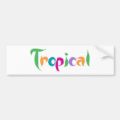 Tropisch Bumpersticker (Voorkant)