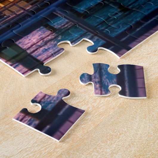 Tropisch Bungalow Game Puzzle Legpuzzel (Zijkant)