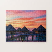 Tropisch Bungalow Game Puzzle Legpuzzel (Horizontaal)