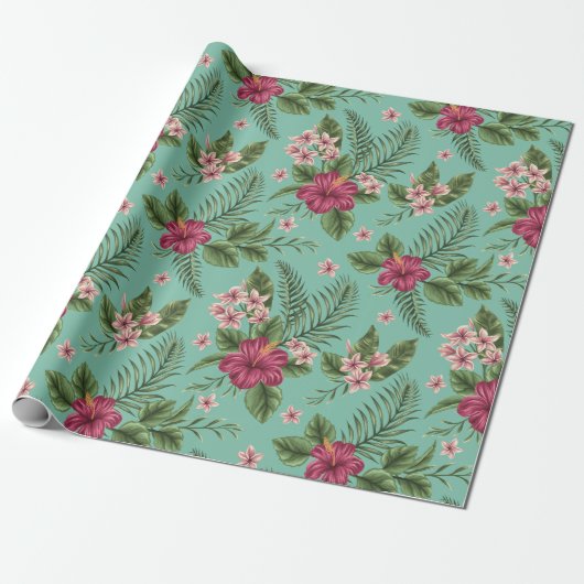 Tropisch Cadeaupapier (Uitgerold)