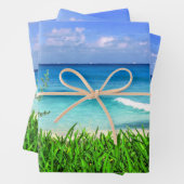 Tropisch Cancun Mexico Beach Zee Paradise Inpakpapier Vel (In situ)