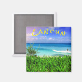 Tropisch Cancun Mexico Beach Zee Paradise Magneet (Voorkant / Achterkant)