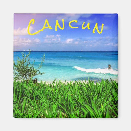 Tropisch Cancun Mexico Beach Zee Paradise Magneet (Voorkant)