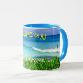 Tropisch Cancun Mexico Beach Zee Paradise Mok (Voorkant rechts)