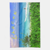 Tropisch Cancun Mexico Beach Zee Paradise Theedoek (Verticaal)