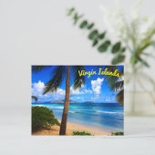 Tropisch Caraïbisch Caribisch gebied Beach Briefkaart (Staand voorkant)