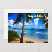 Tropisch Caraïbisch Caribisch gebied Beach Briefkaart (Voorkant / Achterkant)