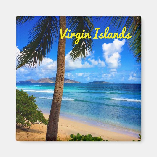 Tropisch Caraïbisch Caribisch gebied Beach Magneet (Voorkant)