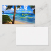 Tropisch Caraïbisch Caribisch gebied Beach Visitekaartje (Voorkant / Achterkant)