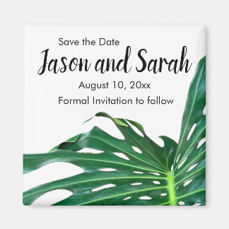 Tropisch Caraïbisch palmblad, eilandontwerp Magneet