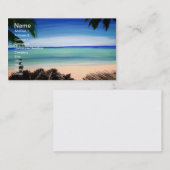 Tropisch Caraïbisch Visitekaartje uitzicht Beach (Voorkant / Achterkant)