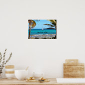 Tropisch Caribisch gebied Poster (Keuken)