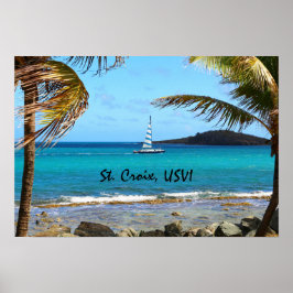 Tropisch Caribisch gebied Poster