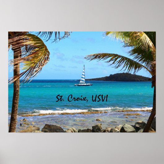 Tropisch Caribisch gebied Poster (Voorkant)