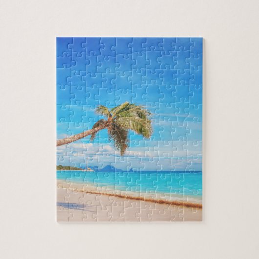 Tropisch Caribisch strand Legpuzzel (Verticaal)