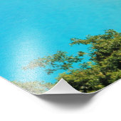 Tropisch Caribische eilandstrand Foto Afdruk (Hoek)