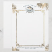  tropisch cateringmenu letterhoofd (Voorkant / Achterkant)