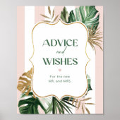 Tropisch chic advies en wensen voor Passen getrouw Poster (Voorkant)
