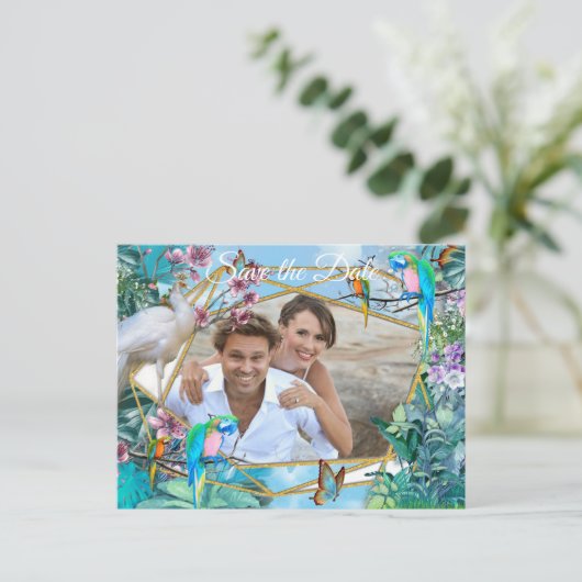 Tropisch chirurgische landschap aankondigingskaart (Staand voorkant)