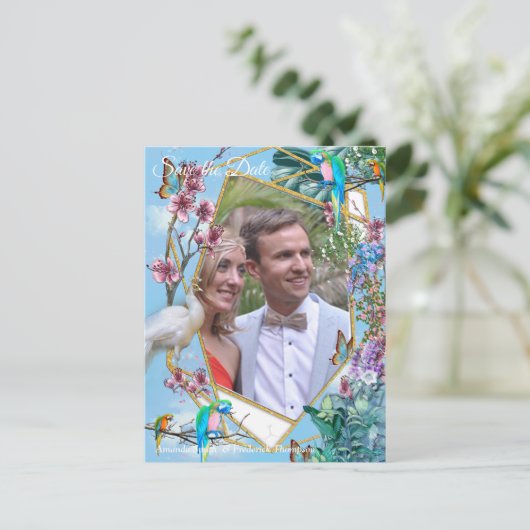 Tropisch chirurgische landschap aankondigingskaart (Staand voorkant)