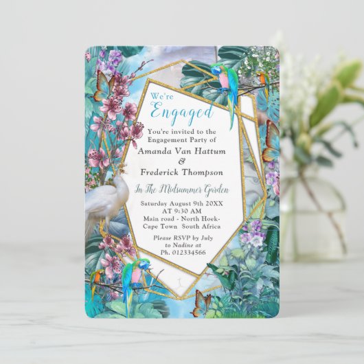 Tropisch chirurgische landschap kaart (Staand voorkant)