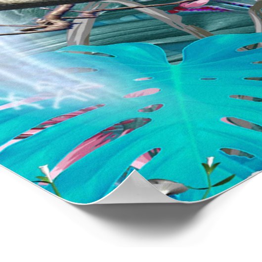 Tropisch chirurgische landschap poster (Hoek)