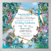 Tropisch chirurgische landschap poster (Voorkant)