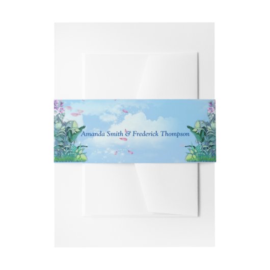 Tropisch chirurgische landschap uitnodigingen wikkel (Voorkant Voorbeeld)