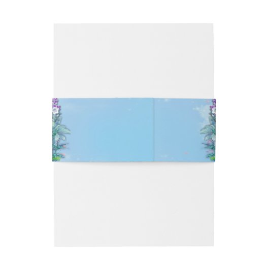 Tropisch chirurgische landschap uitnodigingen wikkel (Achterkant Voorbeeld)