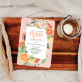 Tropisch Citrus Baby shower Invitation Lemon Kaart