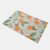 Tropisch Citrus Floral Mint Green Deurmat (Schuin)