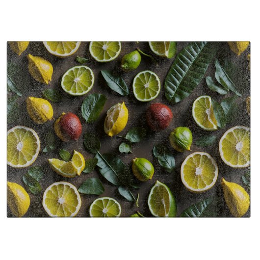 tropisch citrus snijplank (Voorkant)