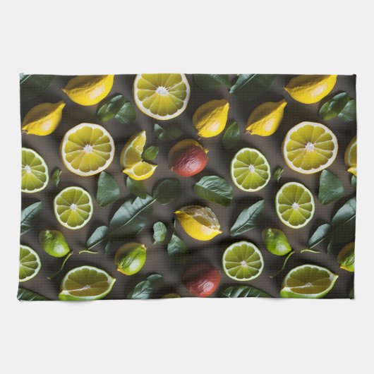 tropisch citrus theedoek (Horizontaal)