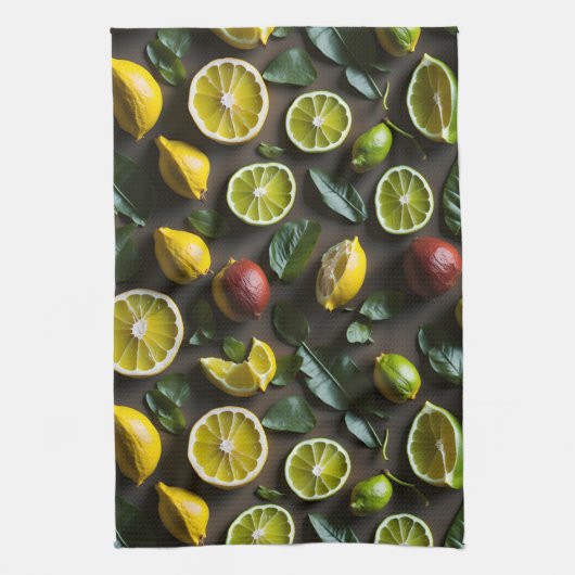 tropisch citrus theedoek (Verticaal)