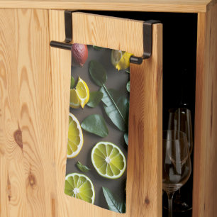 tropisch citrus theedoek