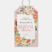 Tropisch Citrus Vrijgezellenfeest Favor Tag Lemon Cadeaulabel (Voorkant)