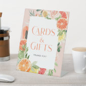 Tropisch Citrus Vrijgezellenfeest Kaarten & Cadeau Reclamebord Met Voetstuk (Insitu)