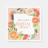 Tropisch Citrus Vrijgezellenfeest Napkin Servet (Voorkant)