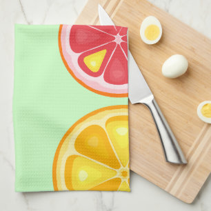 TROPISCH Citrus ZOMER FRUIT Sinaasappels citroenen Theedoek