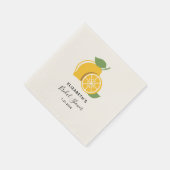 Tropisch Citrusfruit Bruiloftspapier Servet (Hoek)