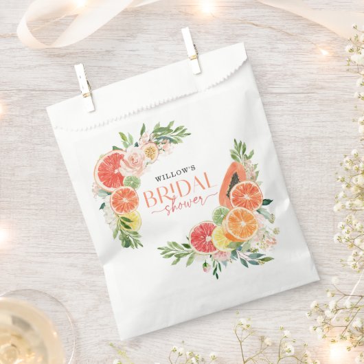 Tropisch citrusVrijgezellenfeest Bedankzakje (Geknipt)