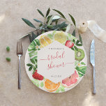 Tropisch citrusVrijgezellenfeest Papieren Bordje<br><div class="desc">Beginnend met een fabelachtige gedrukte uitnodiging, plaats de toon met een uniek ontwerp dan dragen het thema door de volledige gebeurtenis. Uw evenement zal van begin tot eind perfect afbeelding zijn met speciale kleine extra's. Op het feest, overweeg gepersonaliseerde partijvoordelen voor een extra speciale aanraking. Deze design kunnen gepersonaliseerd worden...</div>