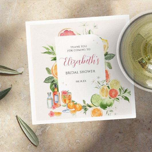 Tropisch citrusVrijgezellenfeest Servet