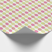 Tropisch citrusvruchten Limoen Sinaasappel Cadeaupapier (Hoek)