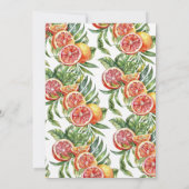 Tropisch Cocktailfeest Achtertuin Zomer Dranken Kaart (Achterkant)