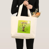 Tropisch cocktailrecept grote tote bag (Voorkant (product))