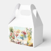 Tropisch Cocktails Bachelorette Party Survival Kit Bedankdoosjes (Achterkant)