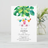 Tropisch cocktailVrijgezellenfeest Kaart (Staand voorkant)